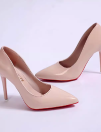 High heels bed women’s stilettos 20225 new summer black red bottom 10 cm sexy pointed