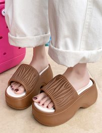 new slippers platform bottom thick sole height