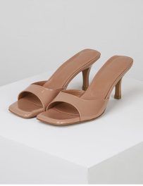 Patent Leather High Heel Sandals Women